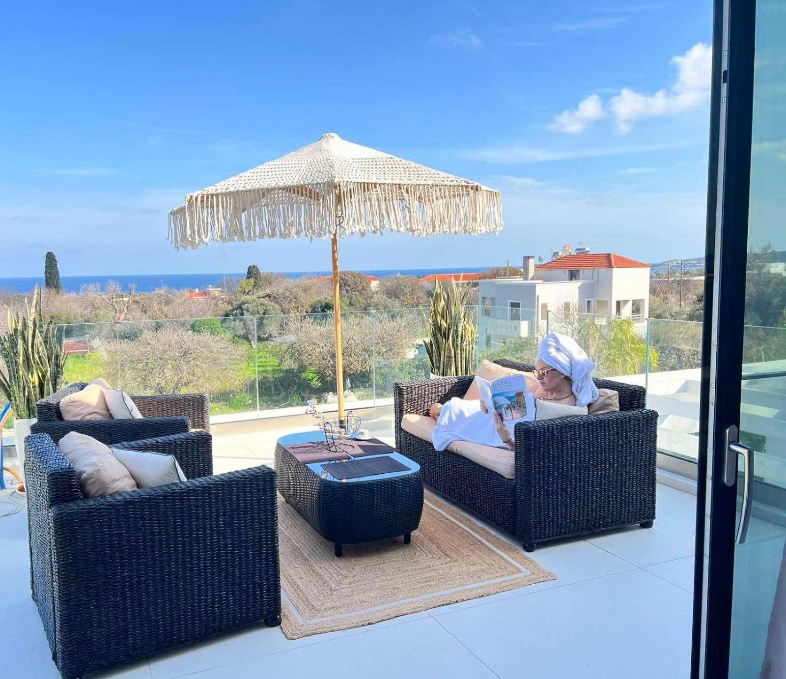 Gatsby Rhodes Brand New Exclusive Villas Asgourou Bagian luar foto