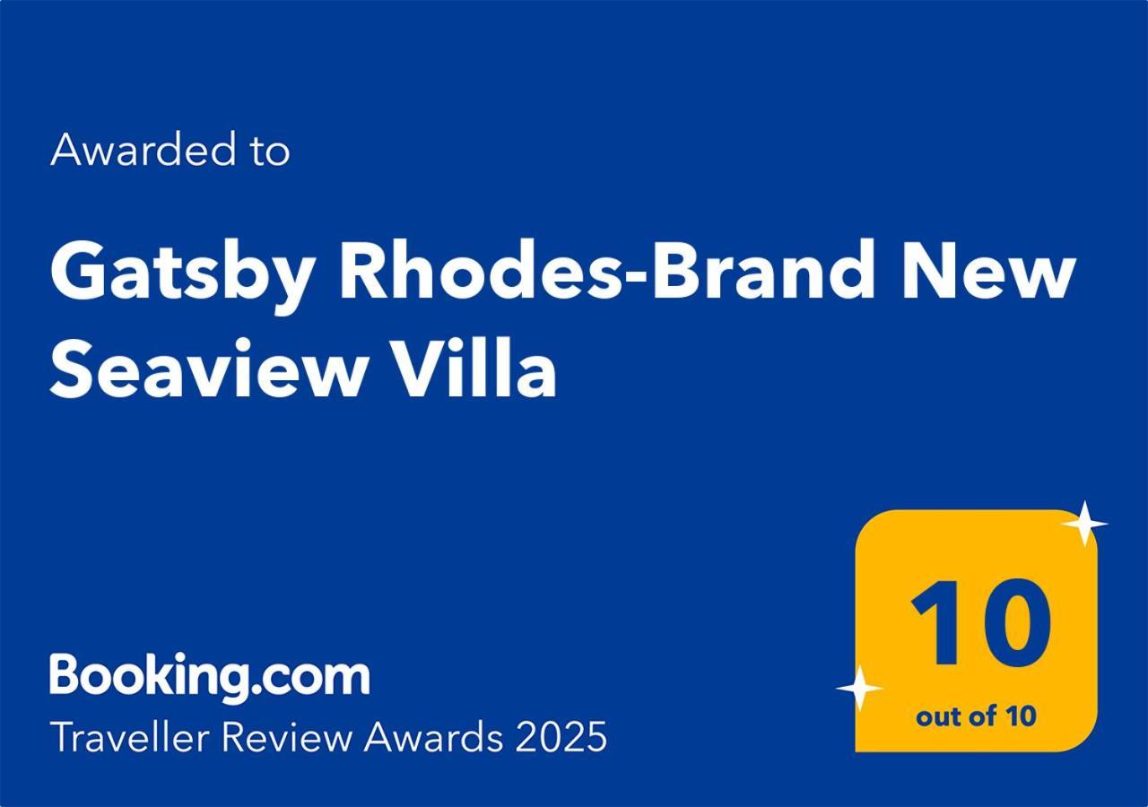 Gatsby Rhodes Brand New Exclusive Villas Asgourou Bagian luar foto